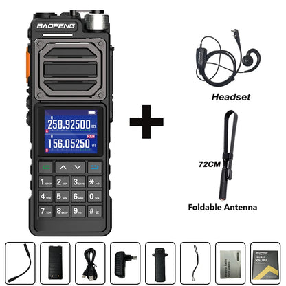 BAOFENG UV-25M Ham Radio High Powerful Tactical Walkie Talkie Full Band 10W Type-C 999CH 2 Way Radio BAOFENG NEW Upgrade UV-25