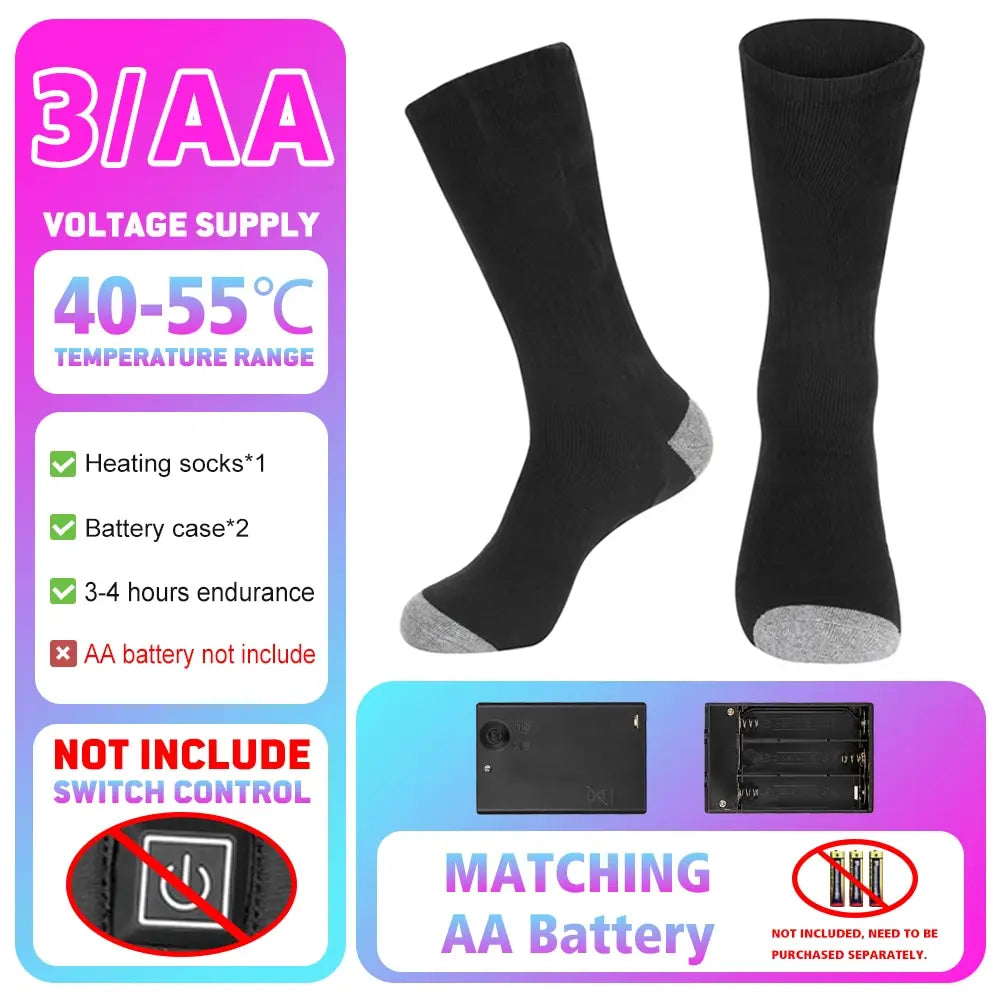 Winter Heated Socks 5000mAh APP Control Thermal socks  Electric Heating Ski Socks Thermal Heated Foot Warmer Ski Sports