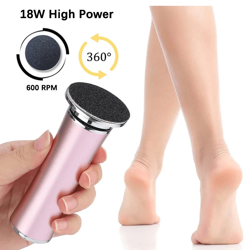 Electric Foot Callus Remover Feet Care File Heels Dead Skin Pedicure Tool Electronic Foot Grinder Tool And Replacement Sandpaper