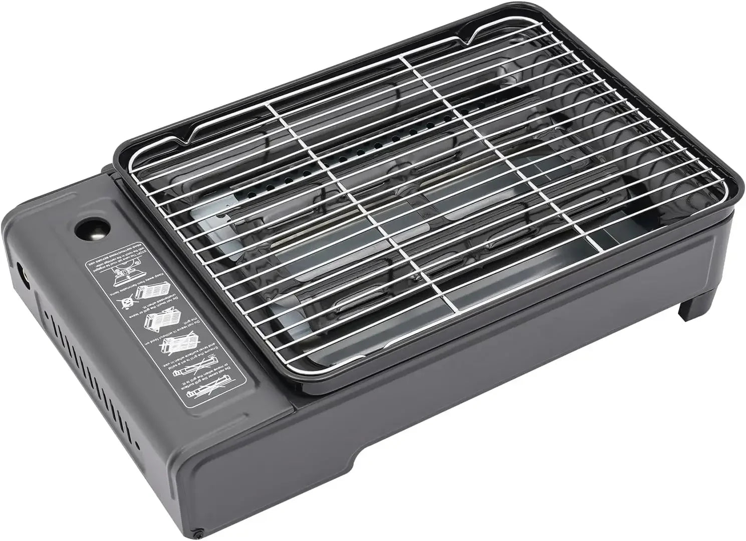 BYMAOCAR Butane Grill with Grill Net Stove Portable Camping Grill Gas Stove for Camping Traveling Trekking
