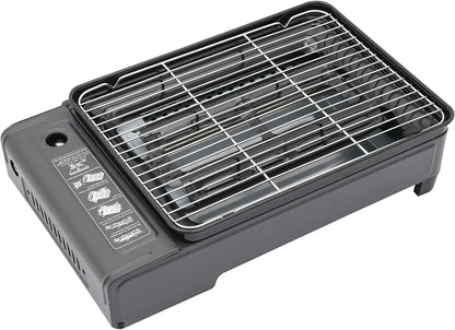 BYMAOCAR Butane Grill with Grill Net Stove Portable Camping Grill Gas Stove for Camping Traveling Trekking