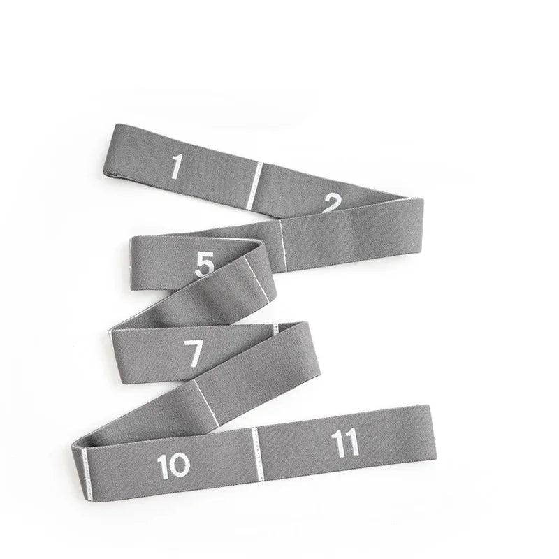 Yoga Stretch Band – 11 Grid Elastic Band for Flexibility &amp; Posture