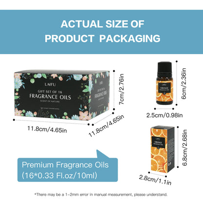 Aromatherapy Essential Oils Kit 16 favors Lavender, Mint, Lemon,  Jasmine, tea tree All Perfect for Humidifiers Yoga bedroom
