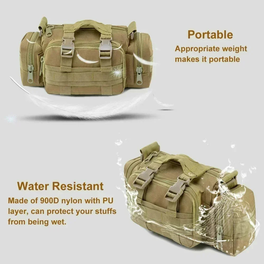 Tactical Military Molle Chest Fanny Pack Backpack Camping Hiking Climbing Travel Bag Crossbody Backpack Multifunctional Handbag