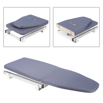 Foldable Ironing Board, Retractable Cabinet Mount, Push-Pull Sturdy Metal Frame  80x29.5cm / 31.5x11.6in (Gray)