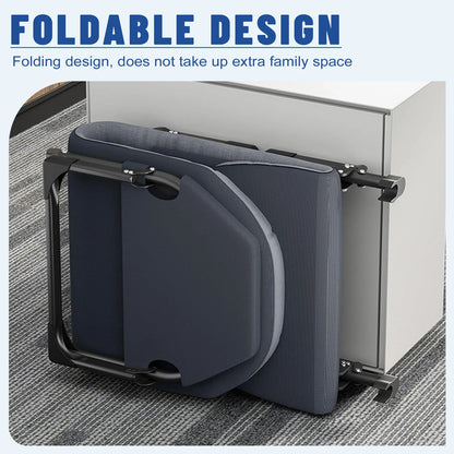 Sleeping Cots for Adults 6 Positions, Portable &amp; Foldable Bed with Mattress and Pillow, Heavy Duty Sturdy Frame for Camp, Home