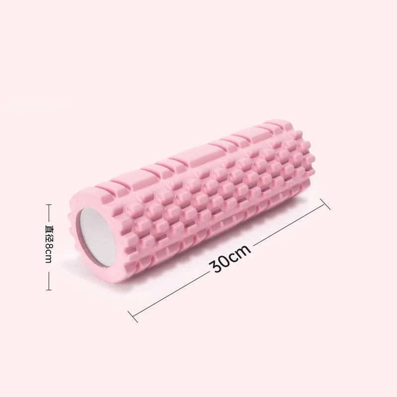 1 Foam Roller Yoga Column Fitness Yoga EVA Foam Roller Yoga Stick Deep Tissue Massage Roller, Suitable for Back and Leg Muscle