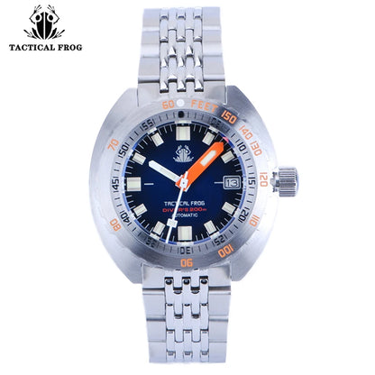 Tactical Frog Diver Watches Mens SUB 300 Sapphire 20ATM Water Resistance C3 Luminous Stainless NH35 Automatic Mechanical Watch