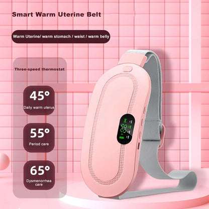 Menstrual Heating Pad Warm Palace Belt Relieve Menstrual Pain Hot Compress Massager Uterus Cold Dysmenorrhea Relieving Belt