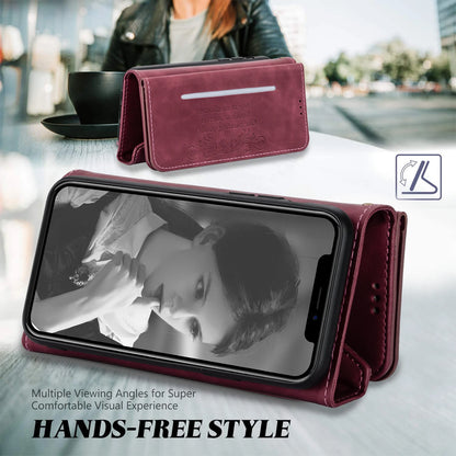 Zipper Wallet Leather Case for iPhone 14 13 15 Pro Max 12 Mini 11 X XR XS 8 7 6 6S Plus Se2022 Multi Card Solt Cover Hand Strap