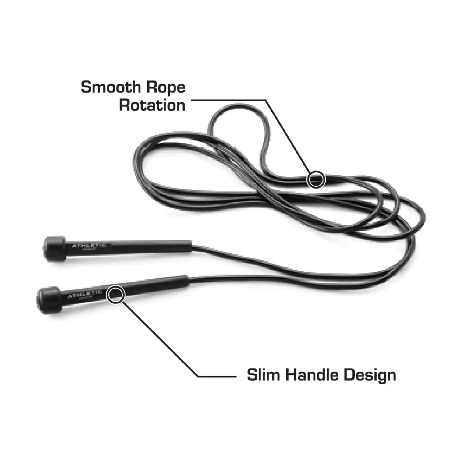 Speed Jump Rope with Light Weight Handles, 9&