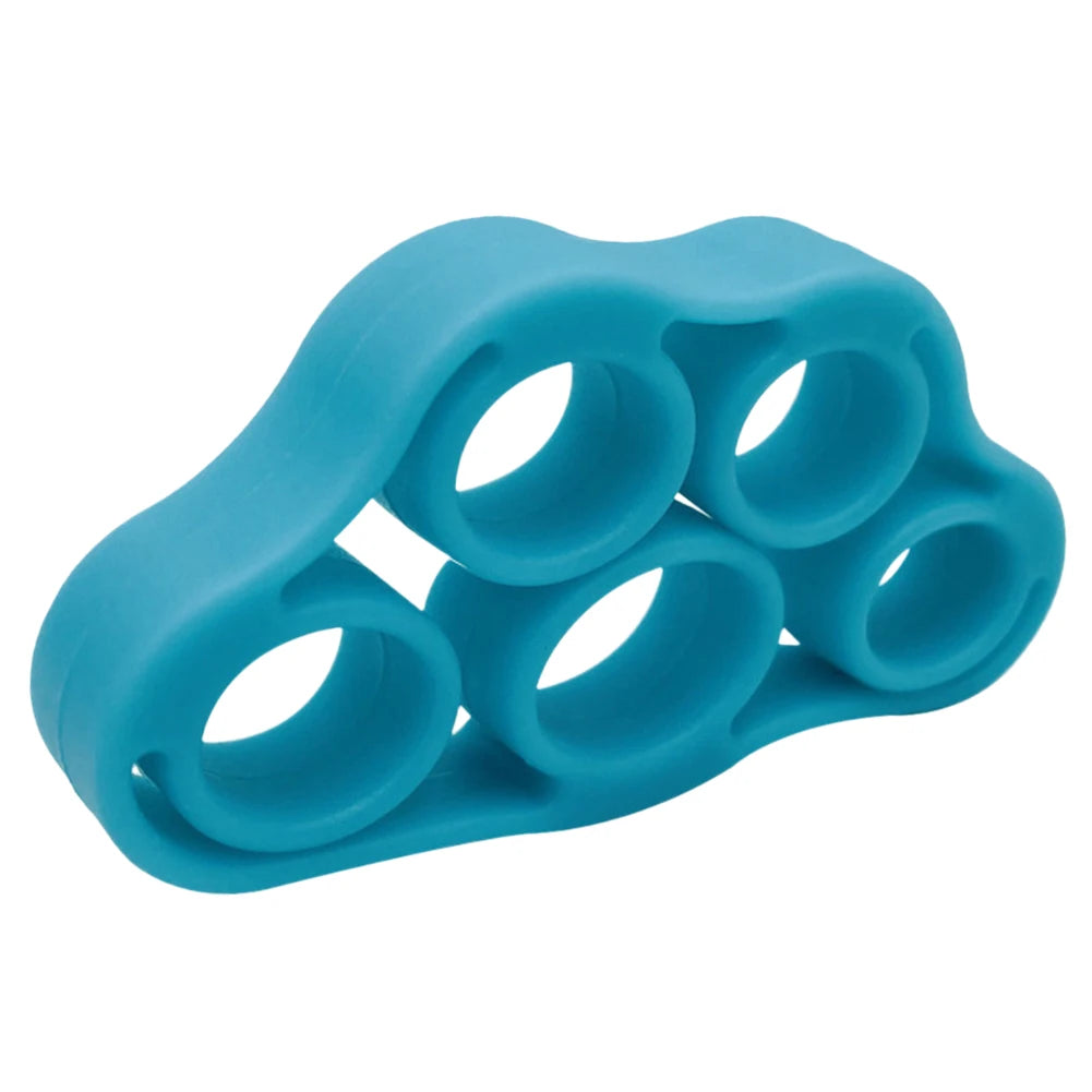 5 Finger Finger Strength Grip Band Mini Silicone Hand Exerciser Gripper Muscle Building Injury Recovery for Gym Fitness Training