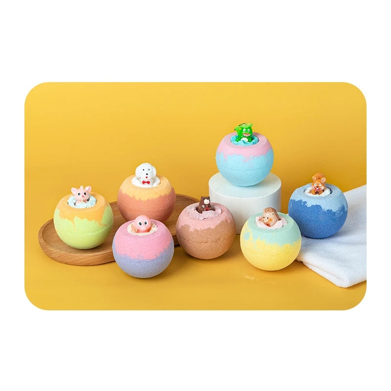 100G Bath Bombs with Surprise Toys for Kids, Inside for Kids &amp; Boys and Girls Holiday Bubble Bath with Cheerful Scent