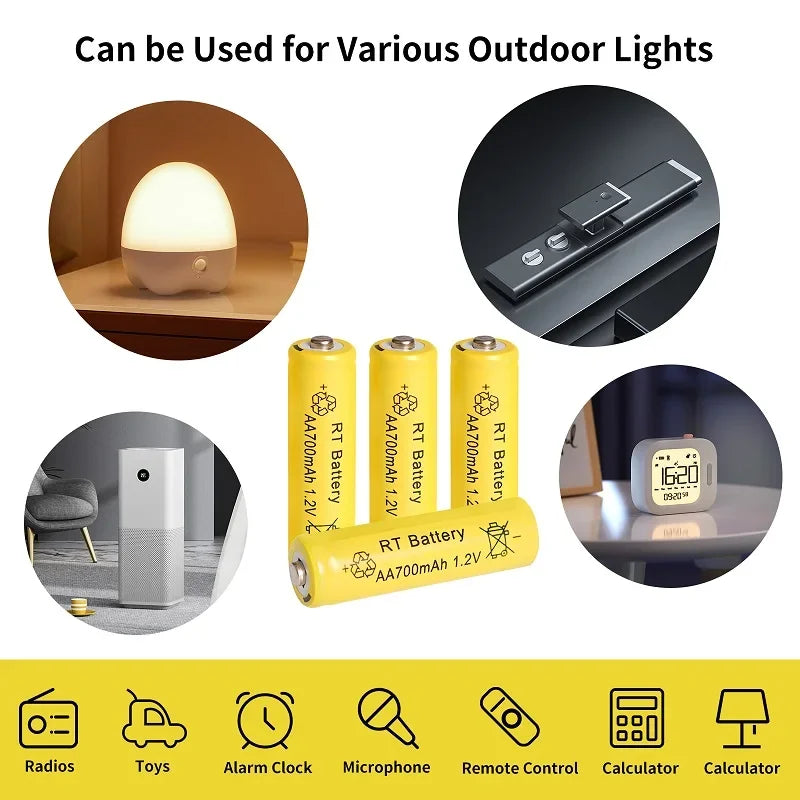 10-60PCS 8000mAh 1.2V AA Ni-MH Rechargeable Battery, Suitable for Remote Control, Toy Flashlight, Wireless Keyboard, Mouse