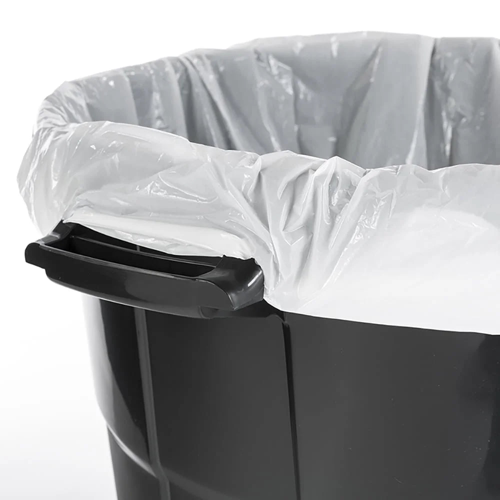 20 Gallon Heavy Duty Plastic Garbage Can with Click Lock Lid Portable Indoor Outdoor Waste Container Sturdy Handles Easy Lift