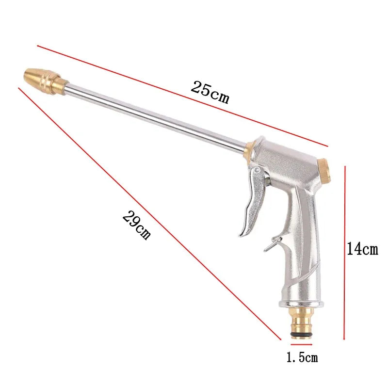 Dropshipping Garden Water Gun Sprinkler Hose Nozzle High Pressure Car Wash Metal Water Spray Guns Watering Irrigation Tools