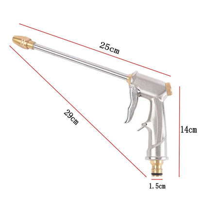 Dropshipping Garden Water Gun Sprinkler Hose Nozzle High Pressure Car Wash Metal Water Spray Guns Watering Irrigation Tools