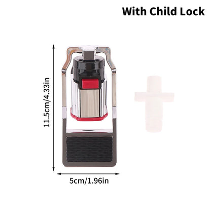Red Blue Universal Size Push Type Water Dispenser Switch Faucet Hot/Cold Key With Child Lock Tap Replacement Part