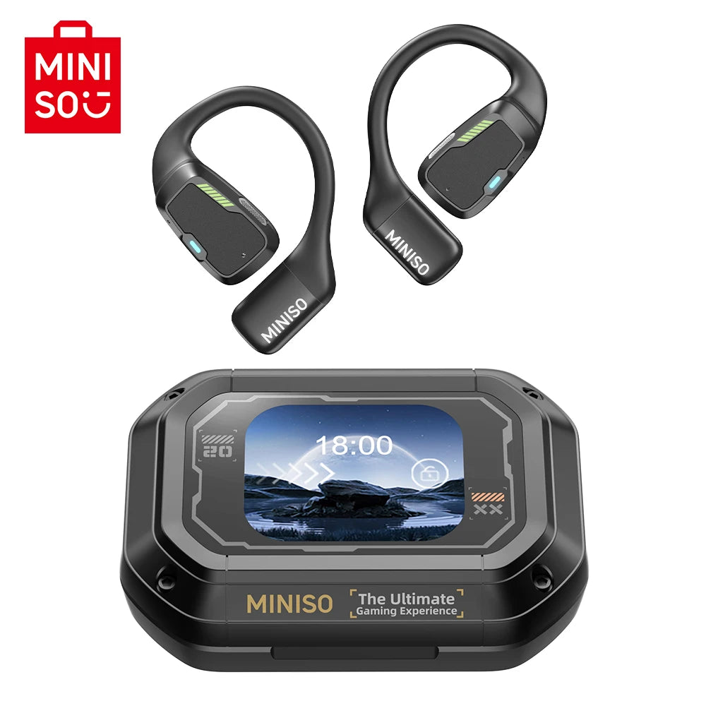 MINISO M98 True Wireless Open Ear Earbuds Bluetooth 5.4ears,13mm Dynamic Driver OWS ears heads Gaming Headset Super Long Endur