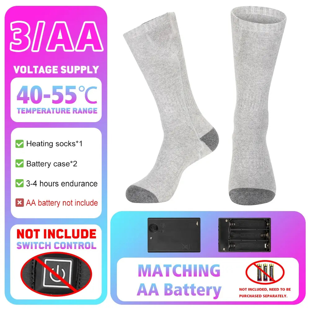 Winter Heated Socks 5000mAh APP Control Thermal socks  Electric Heating Ski Socks Thermal Heated Foot Warmer Ski Sports