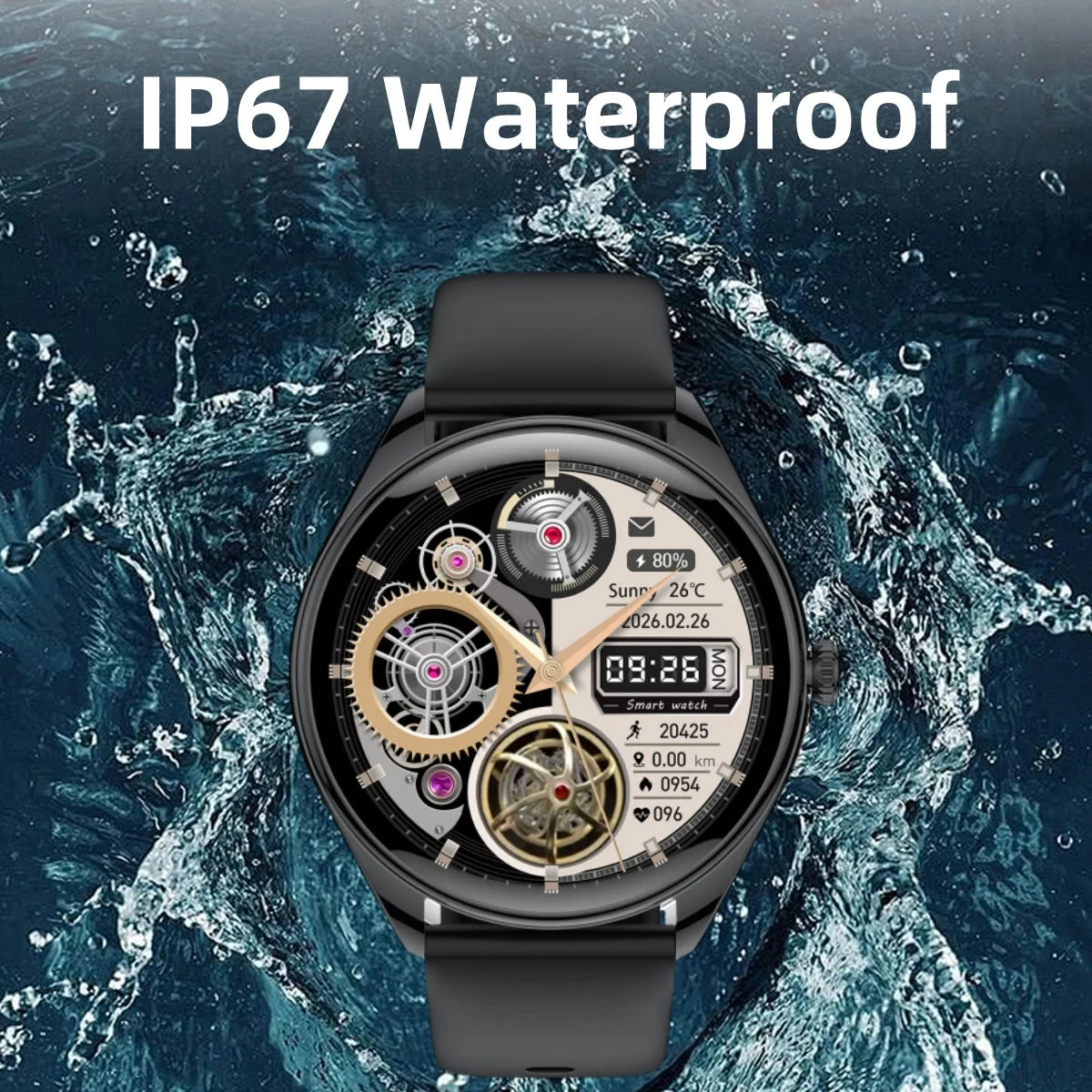 Classic Fashion ultra Thin Smart Watch 1.43inch AMOLED 6.5mm Metal Watch Body Call IP67 Women Watches Fitness Sports Smartwatch