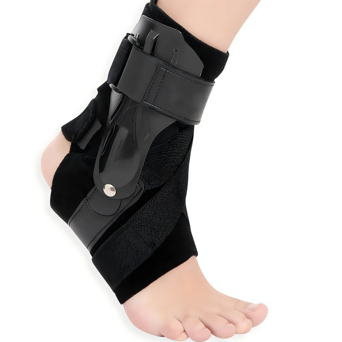 1/2PCS Ankle Brace Support with Side Stabilizers for Sprained Ankle Men Women Ankle Splint Stabilizer Recovery Tendonitis