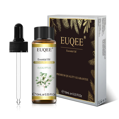 EUQEE 10ml Aromatic Essential Oil Lemongrass Lavender Eucalyptus Peppermint Tea Tree Sweet Orange Aromatherapy Oil for Diffuser