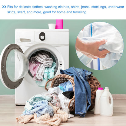 2/3/5pcs Mesh Wash Bag Mesh Laundry Bags Travel Storage Organize Bags with Zipper for Delicate Clothing Laundry Stocking