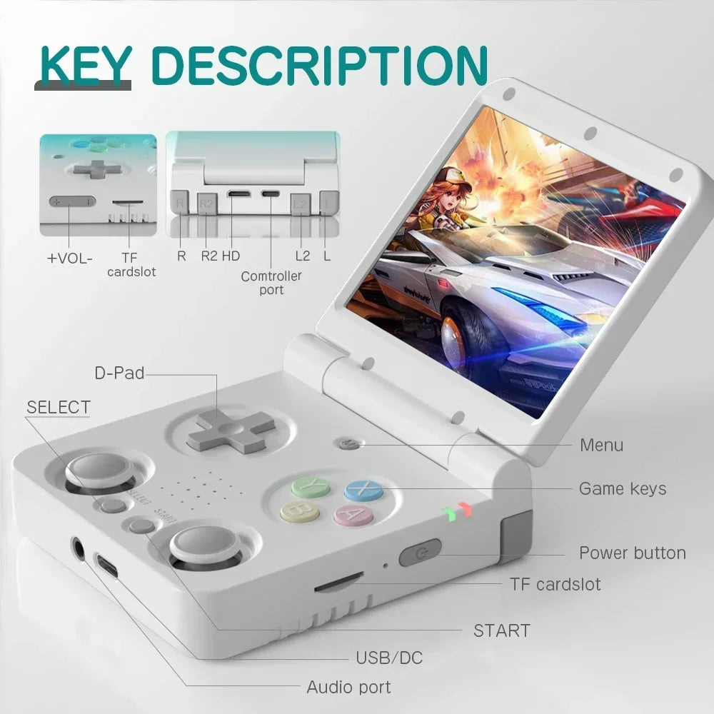 MIYOO FLIP V2 Handheld Game Players 3.5&