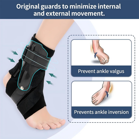1/2PCS Ankle Brace Support with Side Stabilizers for Sprained Ankle Men Women Ankle Splint Stabilizer Recovery Tendonitis