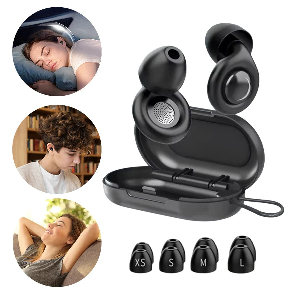 Silicone Ear Plugs Noise Cancelling Reusable Hearing Protection Anti Snoring Motorcycle Earplug for Sleeping Concert Working