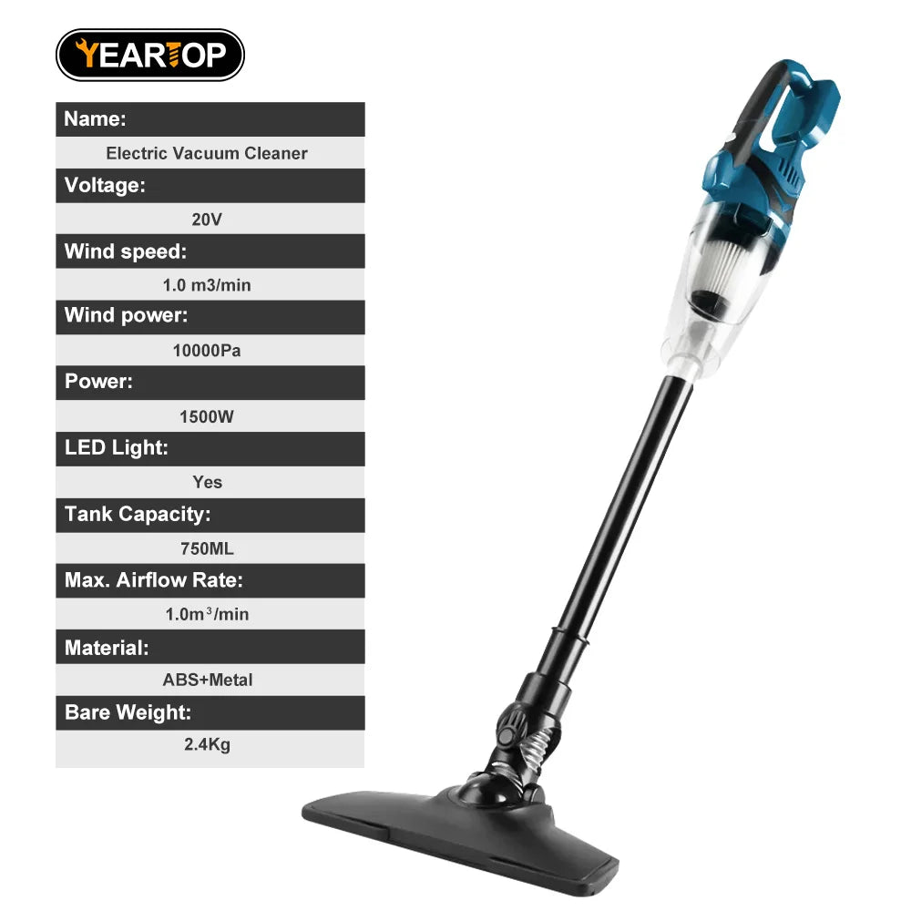 10000PA Electric Vacuum Cleaner Cordless Handheld Portable Wireless High Power Household  Cleaning Tools For Makita 18V Battery