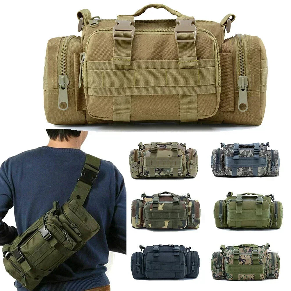 Tactical Military Molle Chest Fanny Pack Backpack Camping Hiking Climbing Travel Bag Crossbody Backpack Multifunctional Handbag