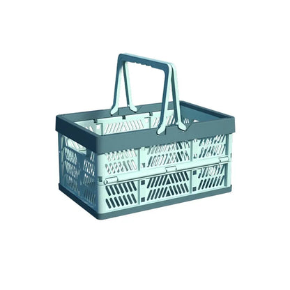 1/2PCS Folding Portable Fruit And Vegetable Storage Basket Sundry Arrangement Thickened Plastic Picnic Basket