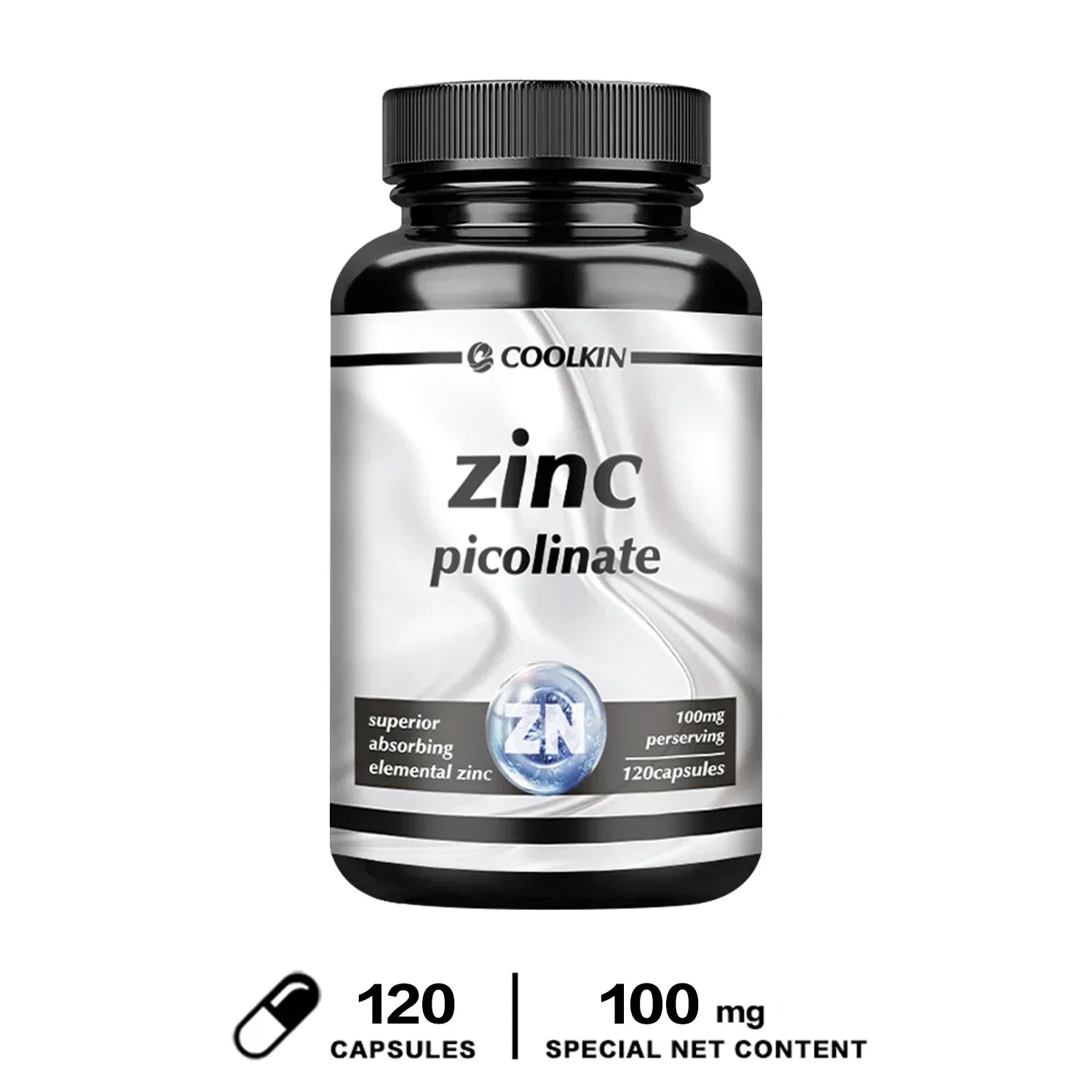 Zinc Picolinate Capsules - Boosts Immune Support, Sleep &amp; Energy