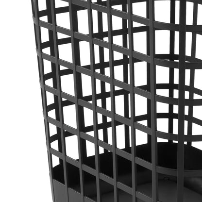 Rolling Laundry Hamper 2.6 Bushel Black Plastic Storage Bin Open Top Portable with Casters Easy Clean Durable Home Dorm Room