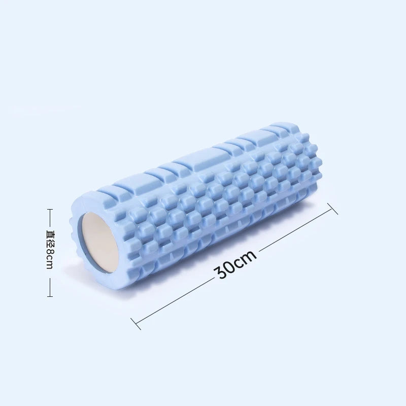 1 Foam Roller Yoga Column Fitness Yoga EVA Foam Roller Yoga Stick Deep Tissue Massage Roller, Suitable for Back and Leg Muscle