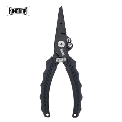 Kingdom Fishing Pliers Multifunctional Split Ring Wire Cutter Hooks Remover Fishing Tackle 62g 82g 14CM 15.6CM Fishing Equipment