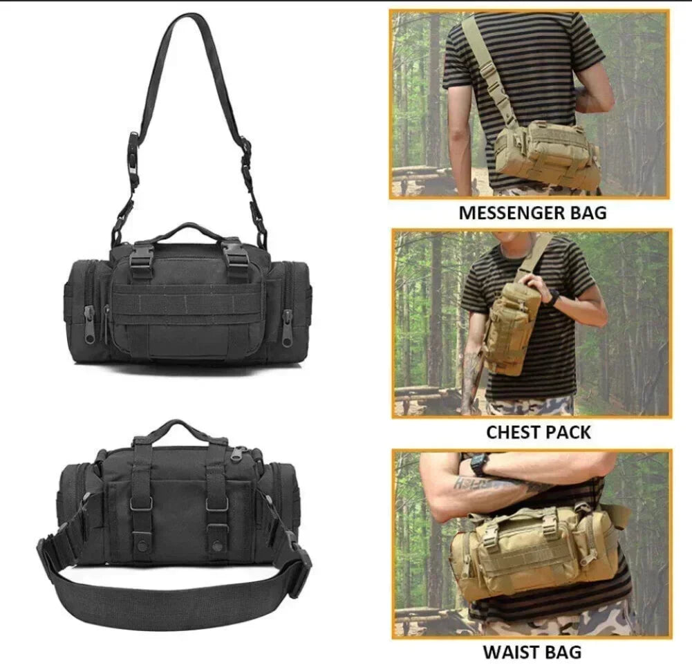 Tactical Military Molle Chest Fanny Pack Backpack Camping Hiking Climbing Travel Bag Crossbody Backpack Multifunctional Handbag