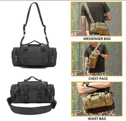 Tactical Military Molle Chest Fanny Pack Backpack Camping Hiking Climbing Travel Bag Crossbody Backpack Multifunctional Handbag