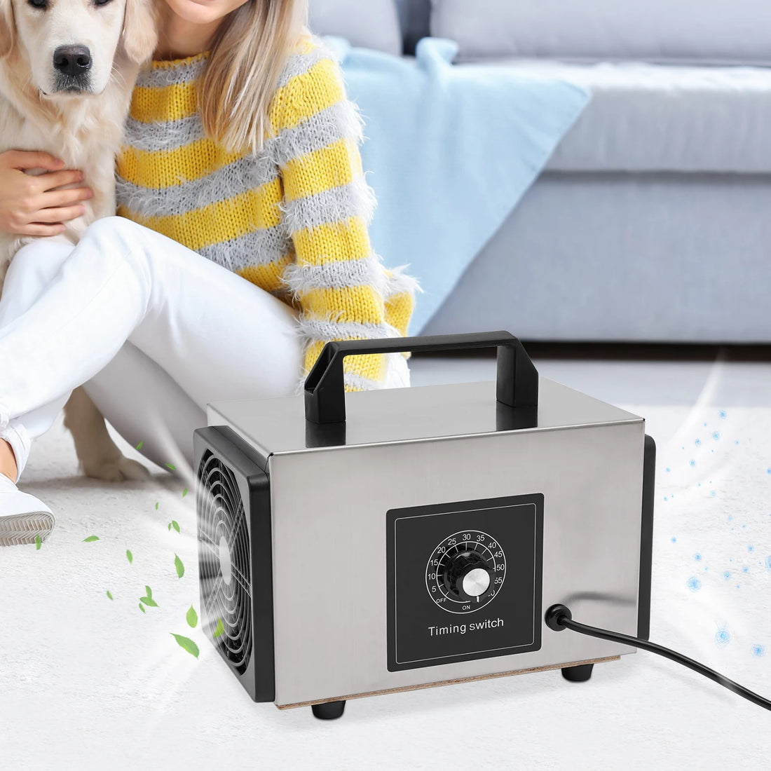 Ozone Generator Ozone Odor Eliminator Odor Removal Air Purifier  120W  110V US Standard