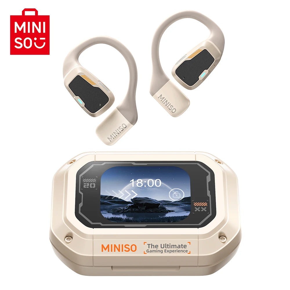 MINISO M98 True Wireless Open Ear Earbuds Bluetooth 5.4ears,13mm Dynamic Driver OWS ears heads Gaming Headset Super Long Endur