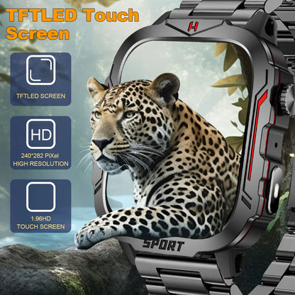 Flashlight Smart Watch for Men/Women, 1.96&