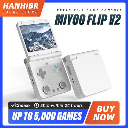 MIYOO FLIP V2 Handheld Game Players 3.5&