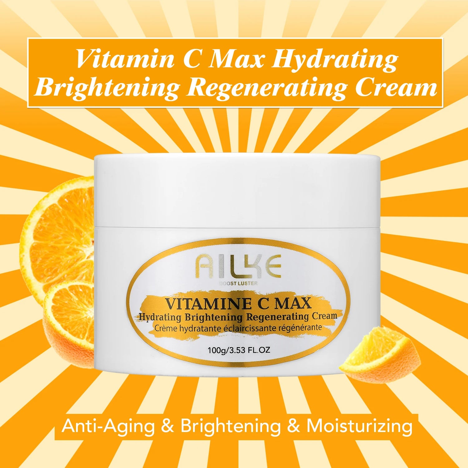 AILKE Vitamin C Skin Care Kit, With Lightening Body Lotion, Even Skin Tone Cream, Whitening Serum, Brightening Soap