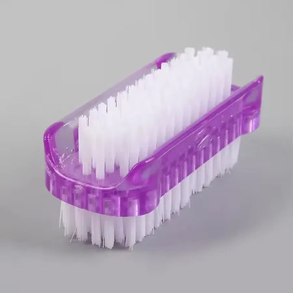 Double-Sided Nail Cleaning Brush, Manicure and Pedicure Tool, Ideal for Fingernails and Toenails