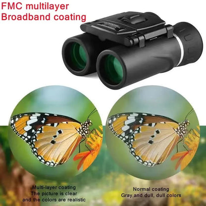 4000x25 Binoculars HD Portable Foldable High Quality Suitable for Travel Hiking Bird-watching Concerts