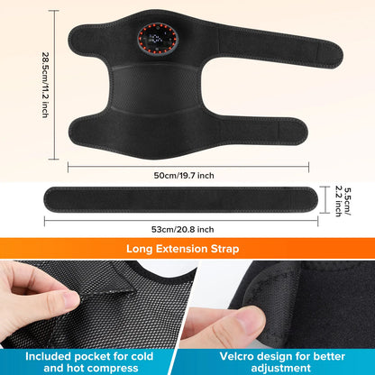 Heating Massage Knee Pad Shoulder Elbow Smart Vibration Hot Compress Protemote Blood Circulation Muscle Relax Joint Massager