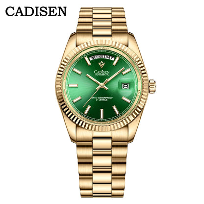 CADISEN C8185 Men Watches Swimming 10Bar Waterproof Screw Crown Japan Miyota Movement Mechanical Watch Newest Version Wristwatch