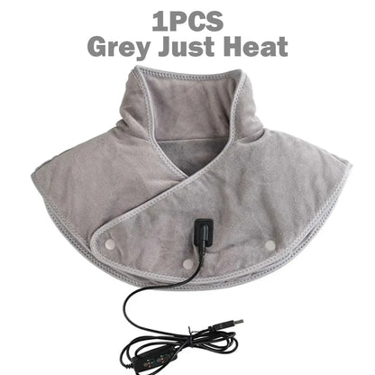 Neck Massager Brace Electric Heating Shoulder Pad 3Level Temperature Control Hot Compress Cervical Shawl Muscle Relax Heath Care